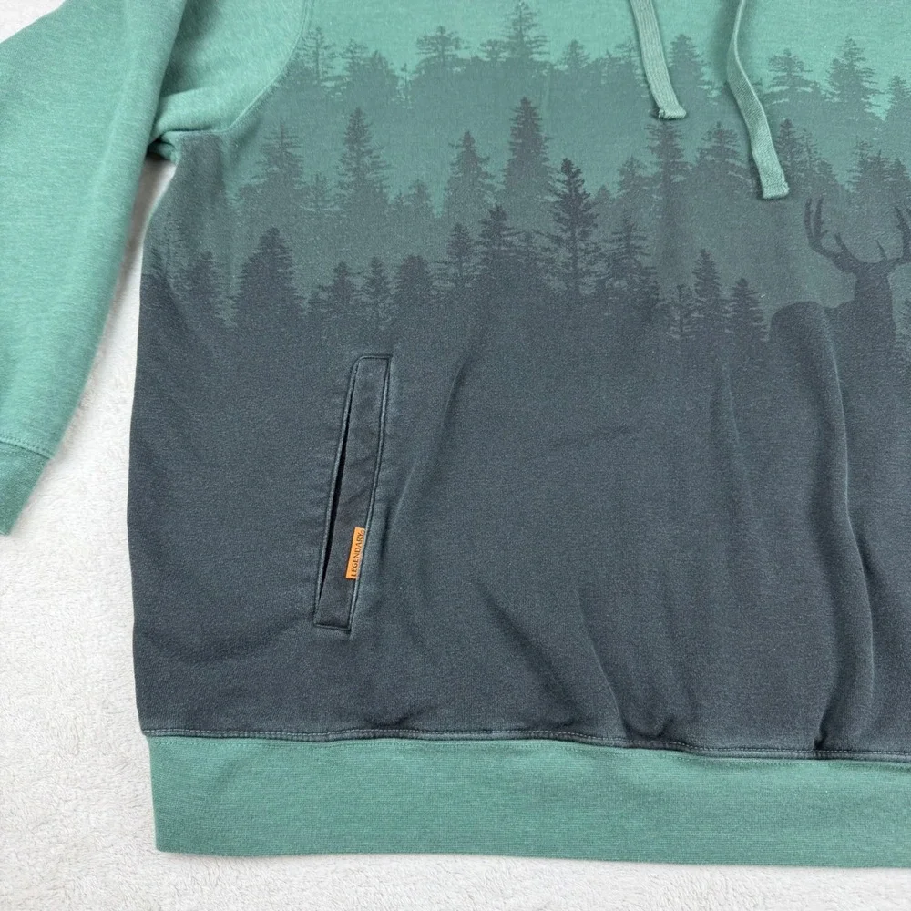 Legendary Outdoors Horizon Mens 2XL Forest Deer Graphic Hoodie Hooded Sweatshirt